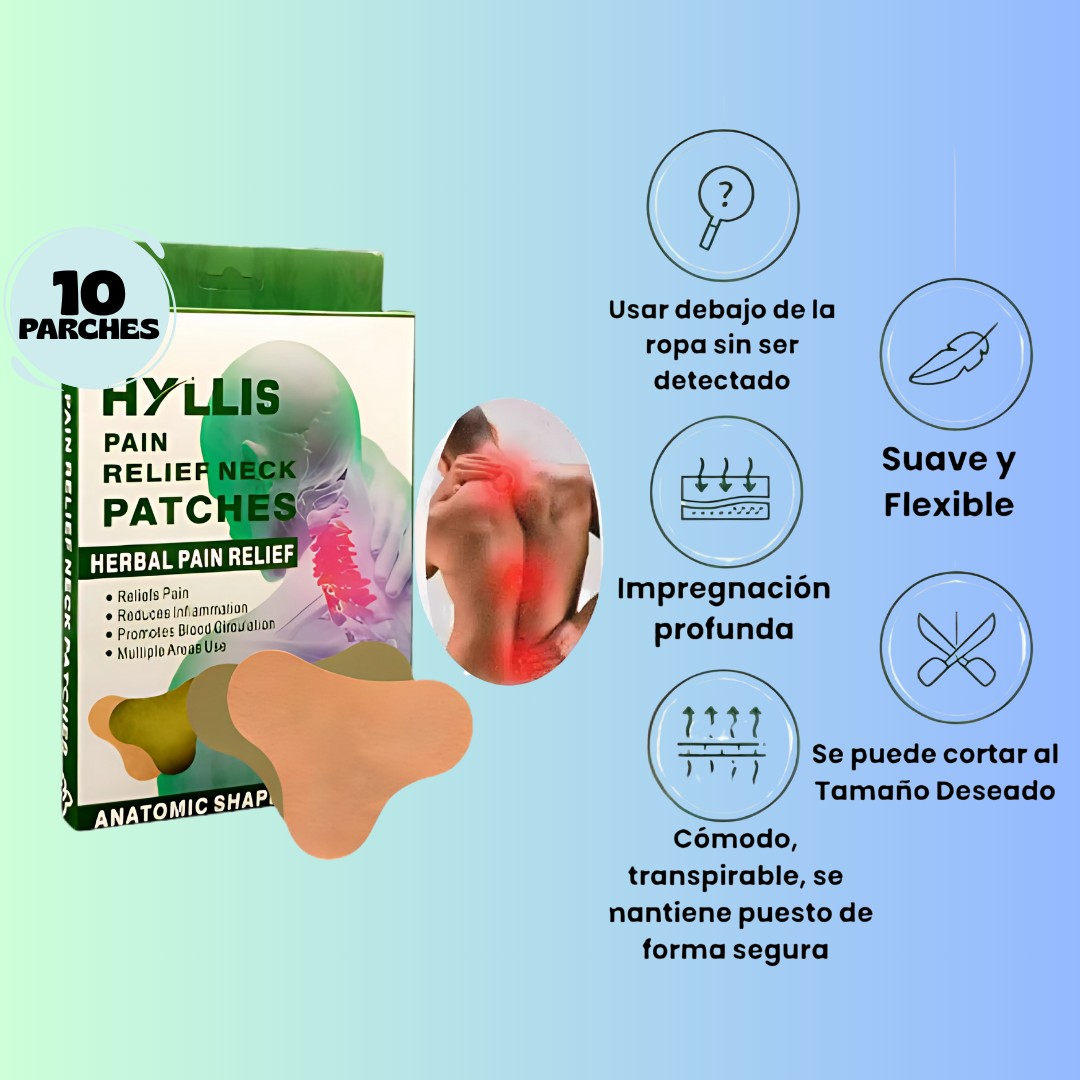 Paquete x 10 und Parches para el Dolor HYLLIS®