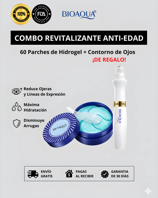 Parches de Hidrogel Rejuvenecedor x 60 und + Contorno de Ojos BIOAQUA®